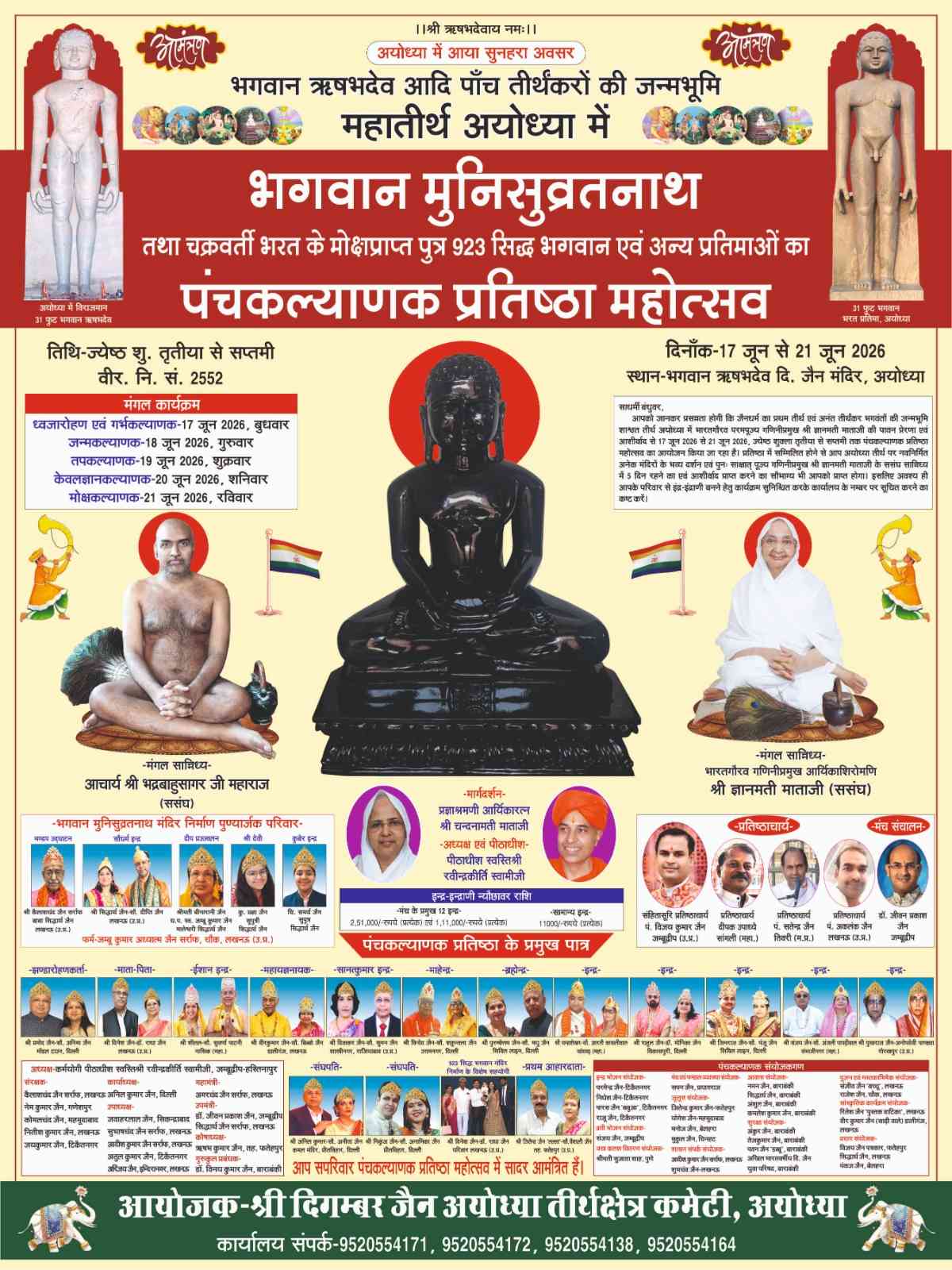 अयोध्या में  आगामी पंचकल्याणक कब है जानें